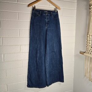 Modcloth 4 27 Wide Leg Jeans Boho Retro Baggy Long Classic Capsule Minimalist